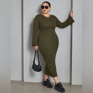 Long sleeve dress thick fabric worn Once size 12